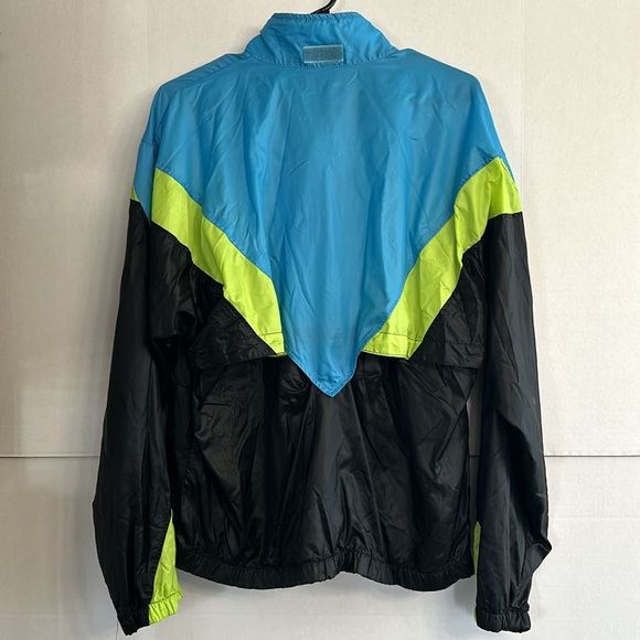 Vintage Asics Jacket Adult Retro Bright Full Zip Windbreak. Fits Like A Medium/L - Picture 5 of 7
